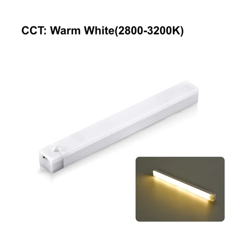 Wireless USB Rechargeable PIR Motion Sensor LED Cabinet Light for Wardrobe and Hallway