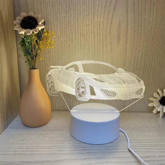 "Color-Changing Car Night Light: Turn Your Bedroom into a Magical Wonderland!"